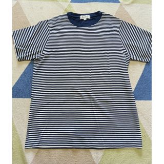 🌸Men's　半袖Tシャツ　ボーダー　Lサイズ　愛着仕様　ダイエー(Tシャツ/カットソー(半袖/袖なし))