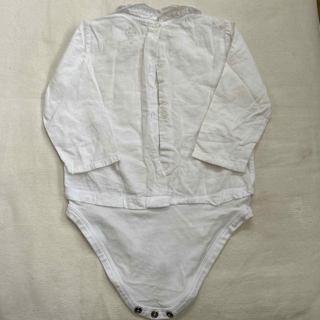 ZARA KIDS(ザラキッズ)のZARA ザラ　コットンロンパース　サイズ6-9M キッズ/ベビー/マタニティのベビー服(~85cm)(ロンパース)の商品写真