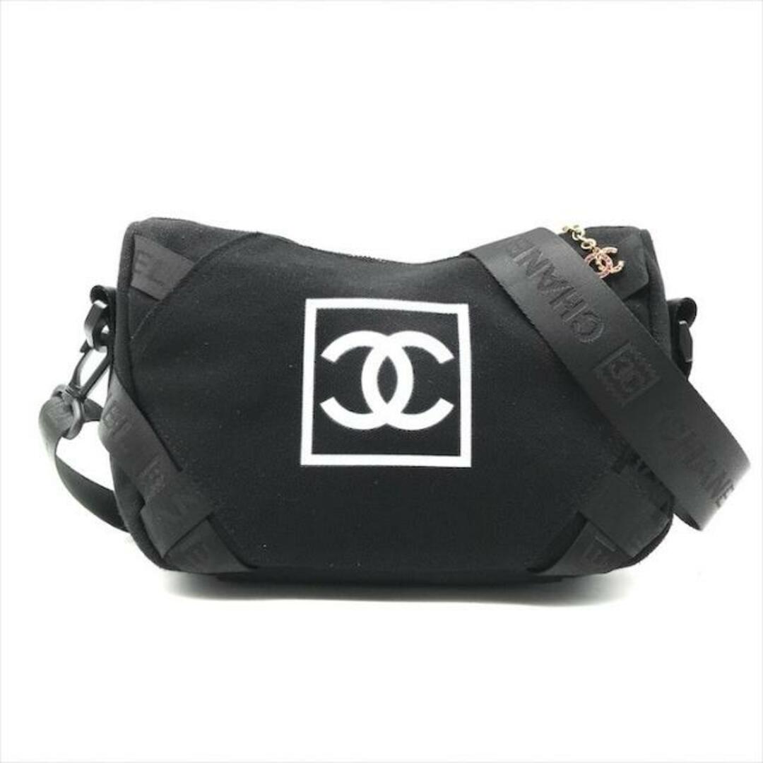 CHANEL(シャネル)の良品 CHANEL シャネル ココマーク ノベルティ キャンバス ショルダー バッグ ブラック a3578 レディースのバッグ(ショルダーバッグ)の商品写真