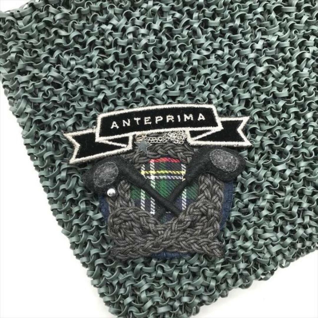 ANTEPRIMA(アンテプリマ)の超美品 ANTEPRIMA アンテプリマ ワッペン ワイヤー ハンド バッグ グリーン系 k1993 レディースのバッグ(ハンドバッグ)の商品写真