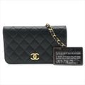 美品 CHANEL シャネル ココマーク ミニ マトラッセ ラムスキン プッシュ