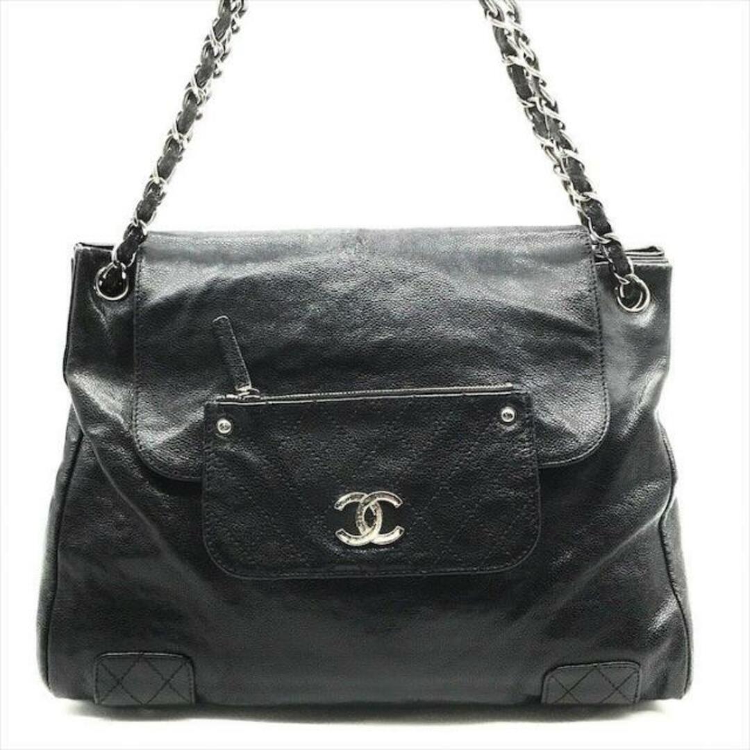 CHANEL(シャネル)のCHANEL シャネル 2WAYココマーク マトラッセ キャビアスキン チェーン ショルダー ハンド トート バッグ ブラック a3219 レディースのバッグ(トートバッグ)の商品写真