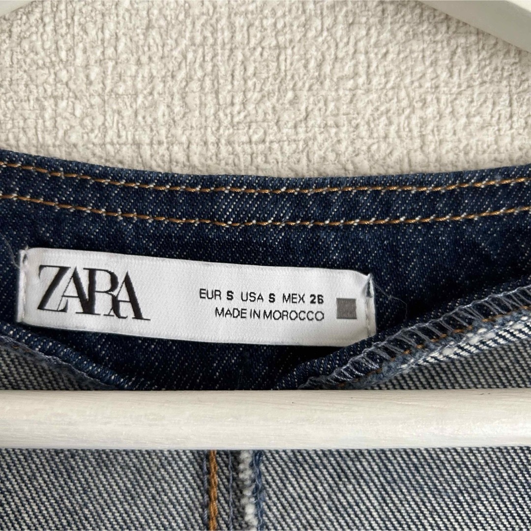 ZARA デニム ミディ ジャンパー スカート ジャンスカ ワンピース ZARA デニム ミディ ジャンパー スカート ジャンスカ ワンピース