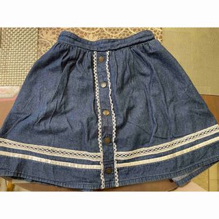 アクシーズファムキッズ(axes femme kids)のaxes femme kids  デニム地キュロットスカート150(3L)(パンツ/スパッツ)