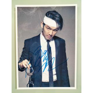 ウォレス・チョン直筆サイン入り2Lサイズ写真…Wallace Chung(韓国/アジア映画)