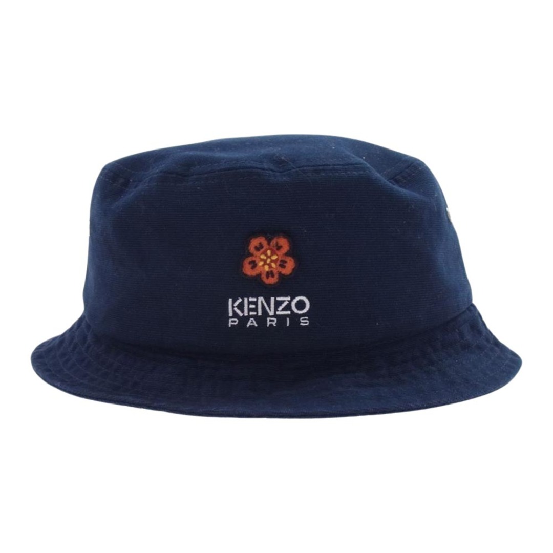 KENZO(ケンゾー)のKENZO ケンゾー 帽子 22AW FC65AC404F33 Boke Flower Crest BUCKET HAT ロゴ刺繍 ボケフラワー クレスト バケット ハット 帽子 ネイビー系 L【中古】 メンズの帽子(その他)の商品写真