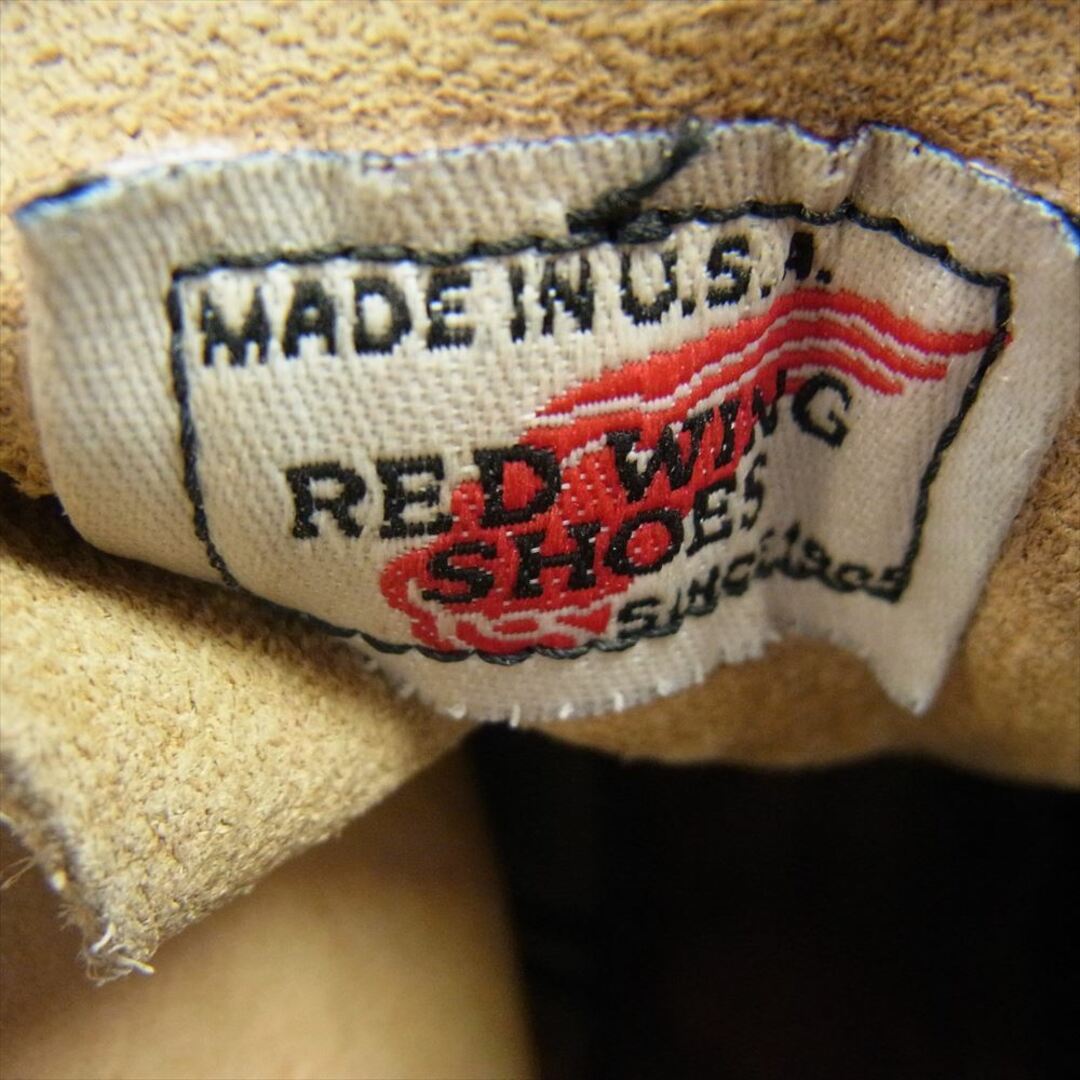 REDWING(レッドウィング)のRED WING レッドウィング ブーツ 8173 刺繍羽根タグ CLASSIC MOC TOE クラシック モックトゥ スエード レザー レースアップ ブーツ シューズ ベージュ系 US7E【中古】 メンズの靴/シューズ(ブーツ)の商品写真