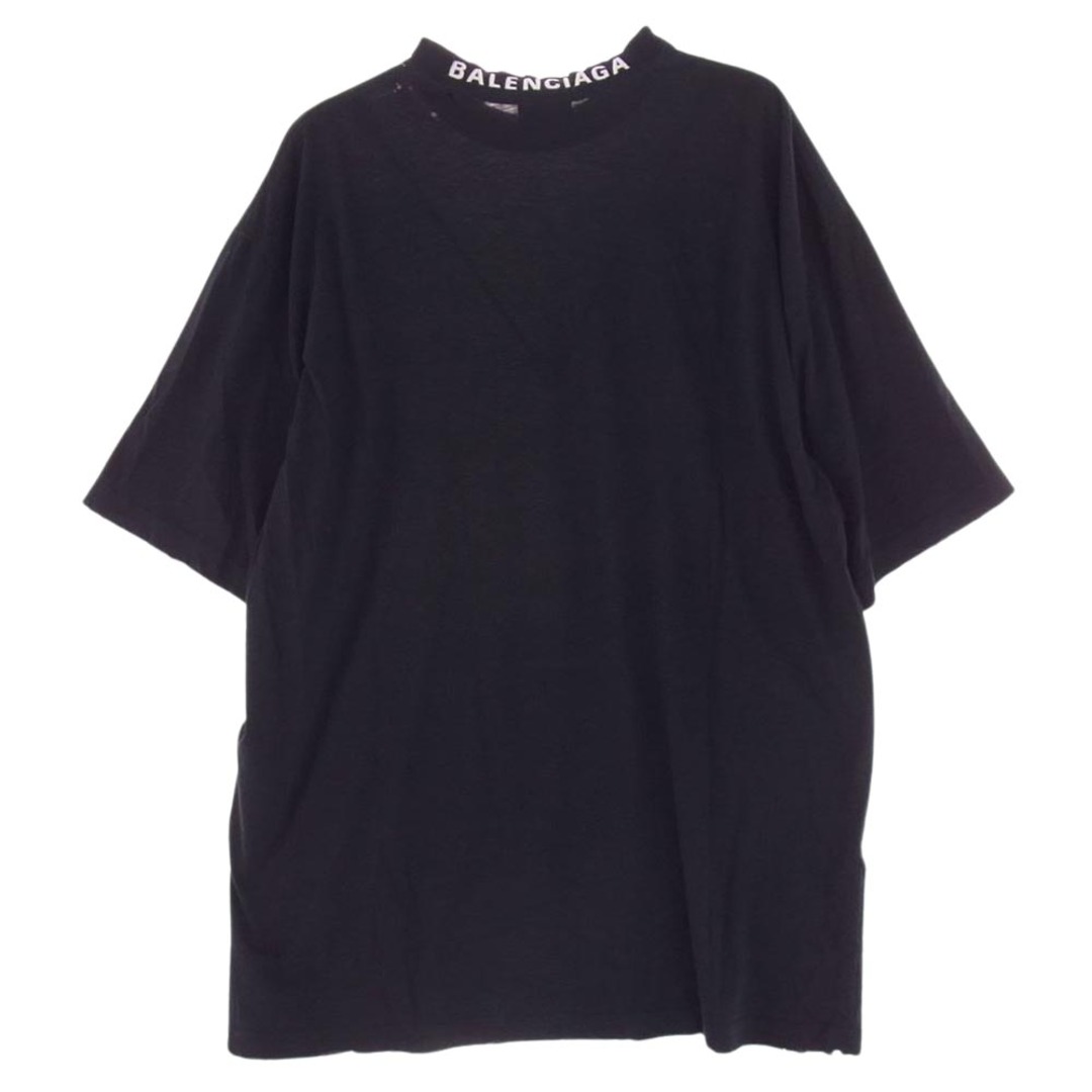 Balenciaga(バレンシアガ)のBALENCIAGA バレンシアガ Ｔシャツ 22SS TJ55 739784 Distressed T-shirt デストロイ ダメージ加工 半袖 Tシャツ ブラック系 XS ポルトガル製【中古】 メンズのトップス(シャツ)の商品写真