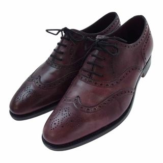 JOHN LOBB - John Lobb ジョンロブ その他靴 8695 STOWEY ストーウェイ ウィングチップ レザー オックスフォード シューズ ワインレッド系 6E【中古】