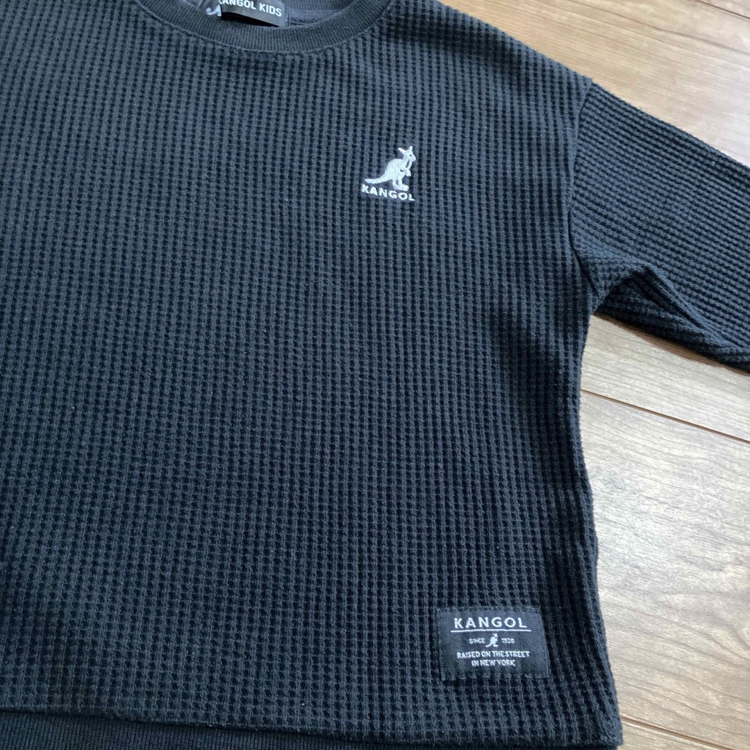 KANGOL(カンゴール)の長袖、ロンT、ワッフル キッズ/ベビー/マタニティのキッズ服男の子用(90cm~)(Tシャツ/カットソー)の商品写真