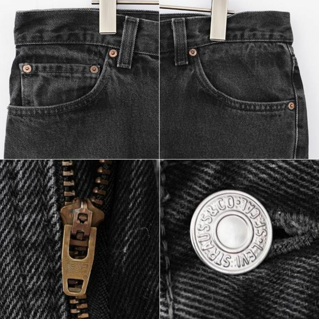 Levi's(リーバイス)のリーバイス550 Levis W36 ブラックデニム 黒 バギーパンツ 9109 メンズのパンツ(デニム/ジーンズ)の商品写真