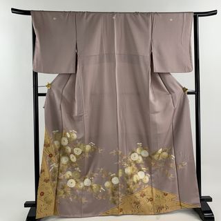 色留袖 身丈167.5cm 裄丈66.5cm 正絹 美品 秀品 【中古】(着物)