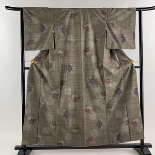 紬 身丈157.5cm 裄丈62cm 正絹 美品 秀品 【中古】(着物)