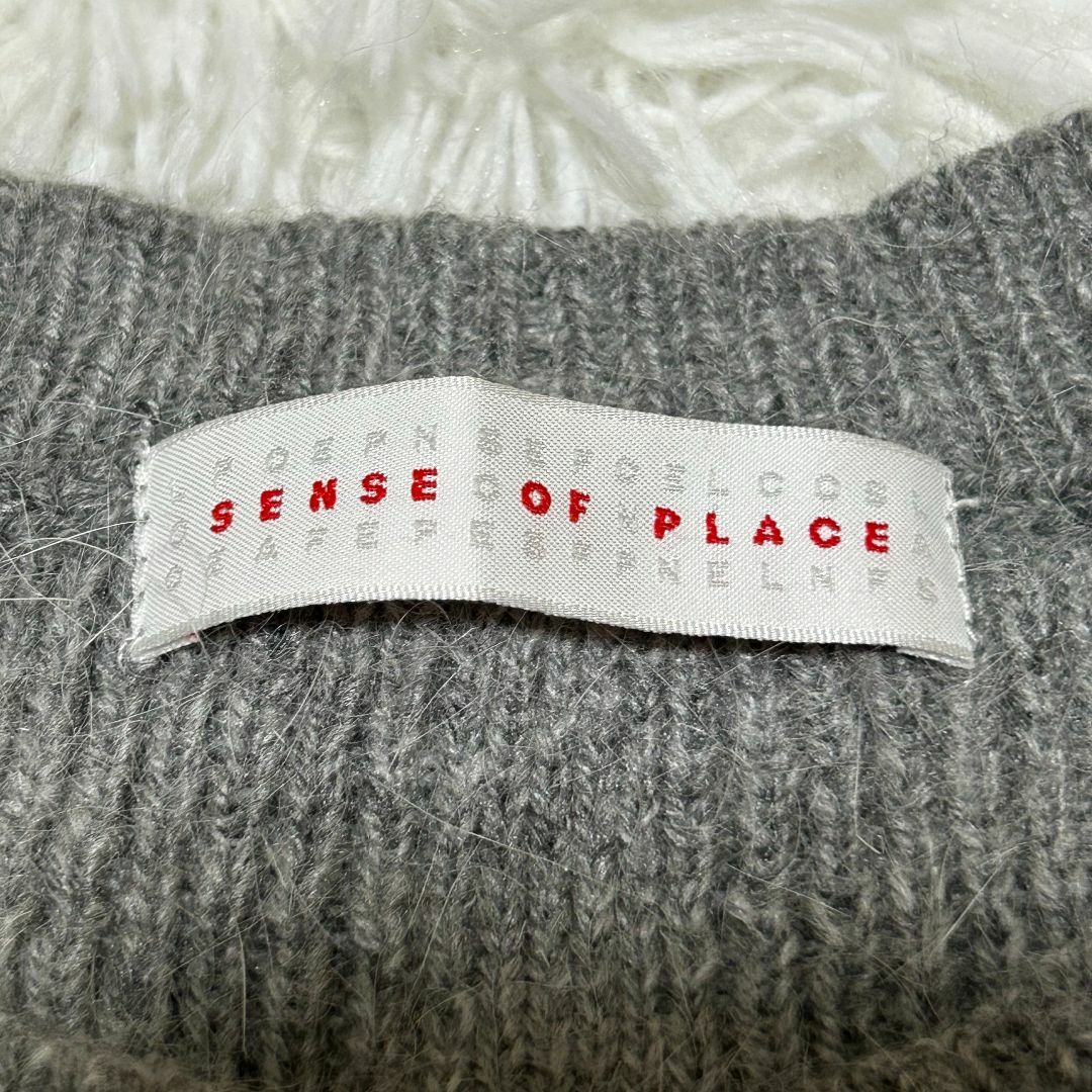 SENSE OF PLACE by URBAN RESEARCH(センスオブプレイスバイアーバンリサーチ)の【美品】センスオブプレイスバイアーバンリサーチ ニット F グレー ✓3633 レディースのトップス(ニット/セーター)の商品写真