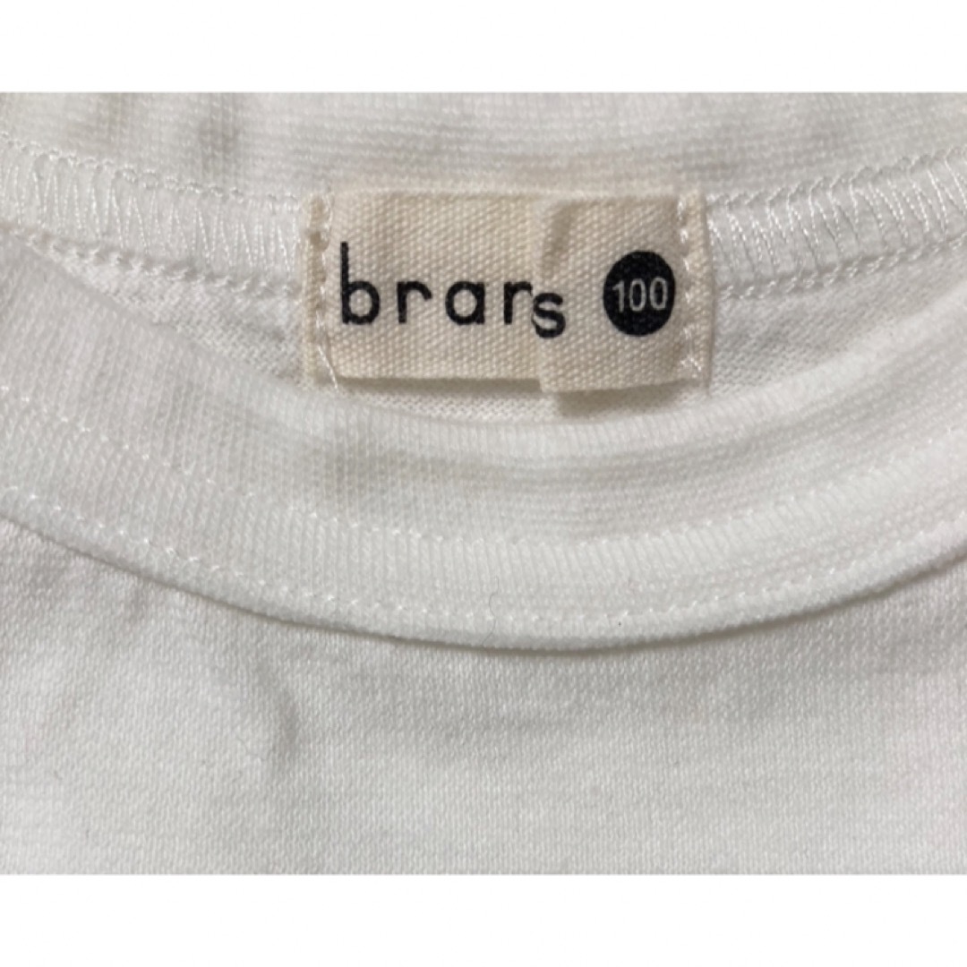 Branshes(ブランシェス)のブランシェス*ロゴプリントTシャツ*ホワイト*100 キッズ/ベビー/マタニティのキッズ服女の子用(90cm~)(Tシャツ/カットソー)の商品写真