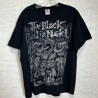 ミュージックティー(MUSIC TEE)のザブラックダリアマーダー　デスメタル　バンドＴ　サイズＬ　黒ブラック　メンズ古着(Tシャツ/カットソー(半袖/袖なし))