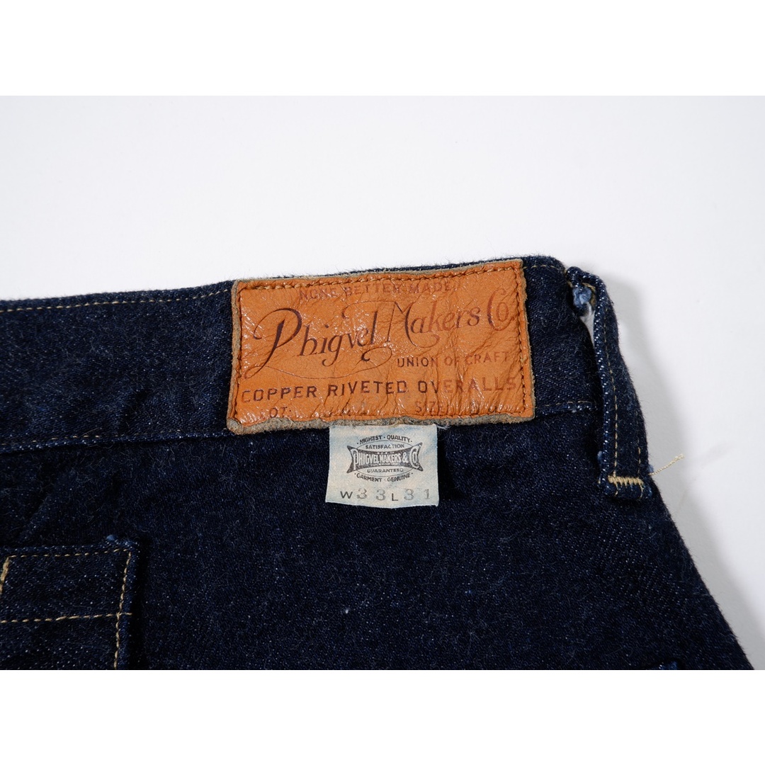 PHIGVEL MAKERS & Co./フィグベル Lot301 DENIM PANTSシンチバック リジットデニム【2(W33)】【MDNA74946】 メンズのパンツ(デニム/ジーンズ)の商品写真