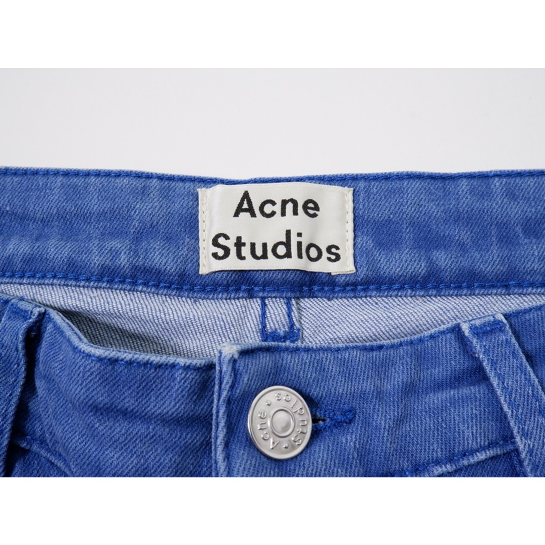 Acne Studios/アクネ ストゥディオズ L'Appartementアパルトモン購入 ROW INDIGO BLUEクロップドデニムパンツ【28】【LDNA50152】 レディースのパンツ(デニム/ジーンズ)の商品写真