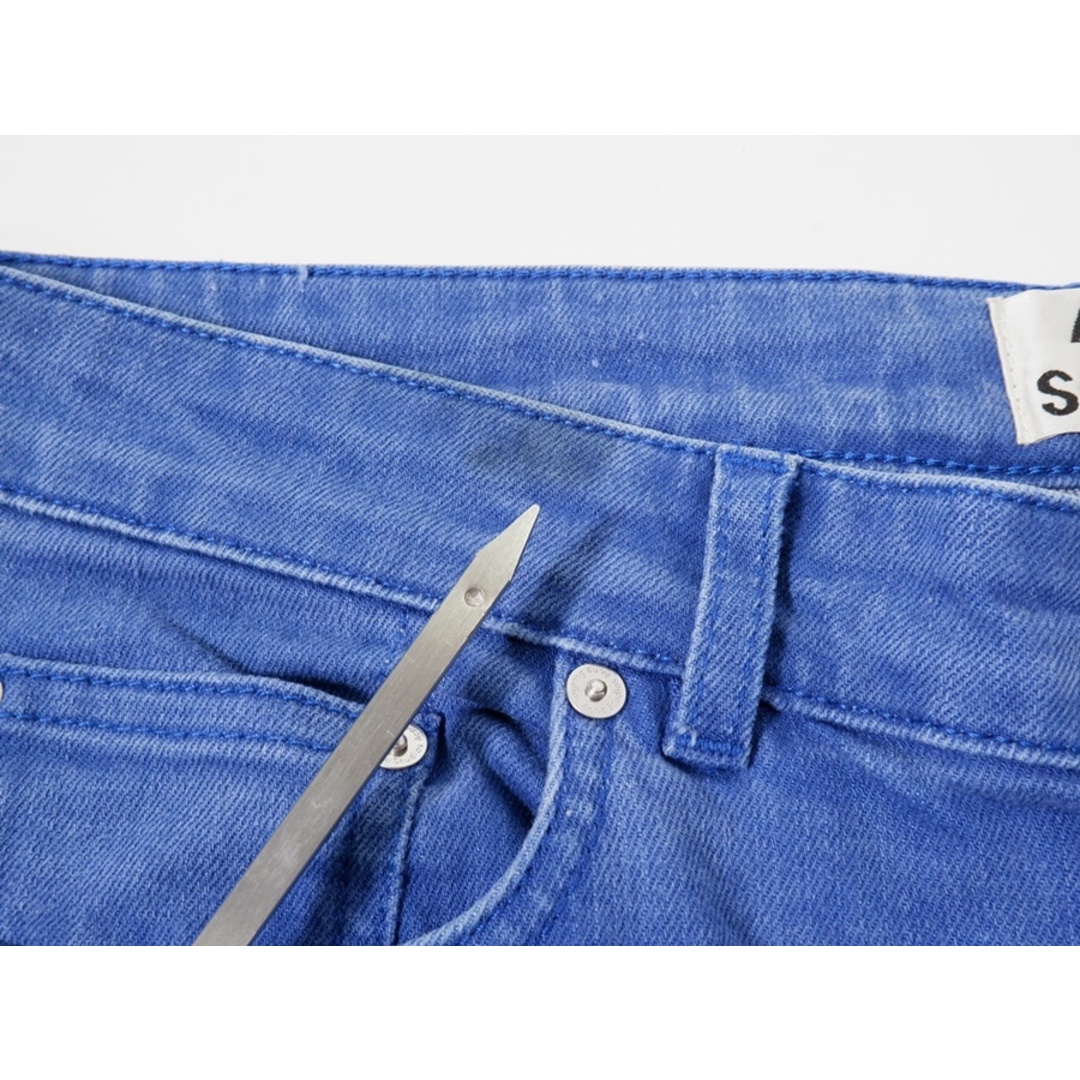 Acne Studios/アクネ ストゥディオズ L'Appartementアパルトモン購入 ROW INDIGO BLUEクロップドデニムパンツ【28】【LDNA50152】 レディースのパンツ(デニム/ジーンズ)の商品写真