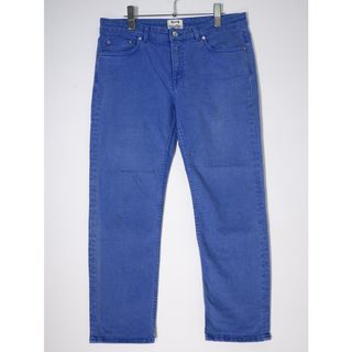 Acne Studios/アクネ ストゥディオズ L'Appartementアパルトモン購入 ROW INDIGO BLUEクロップドデニムパンツ【28】【LDNA50152】(デニム/ジーンズ)