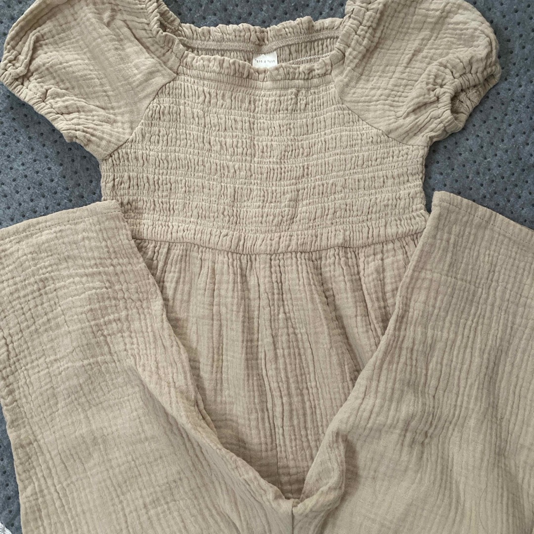 テータテートteteateteオールインワン90cm キッズ/ベビー/マタニティのキッズ服女の子用(90cm~)(その他)の商品写真