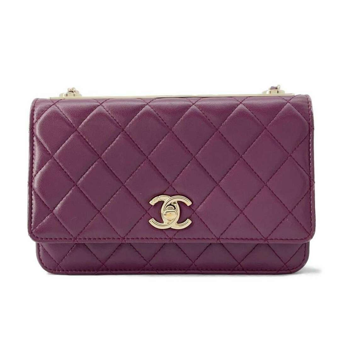 CHANEL(シャネル)のシャネル チェーンウォレット トレンディCC マトラッセ ココマーク ラムスキン A80892 CHANEL 財布 レディースのファッション小物(財布)の商品写真