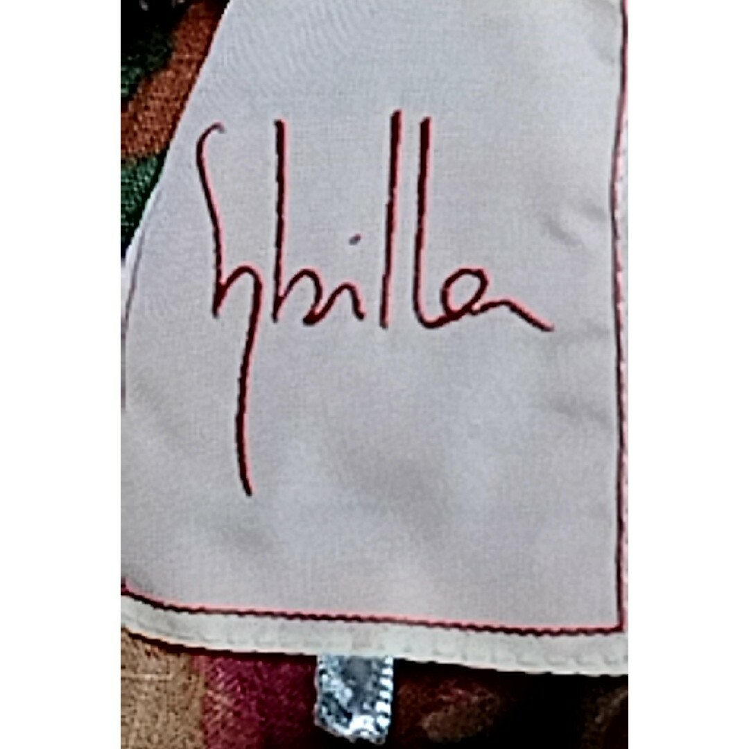 Sybilla(シビラ)の美品♥SYBILLA♥花柄♥ロングスカート♥ウエストゴム♥オレンジ♥ひまわり♥麻 レディースのスカート(ロングスカート)の商品写真
