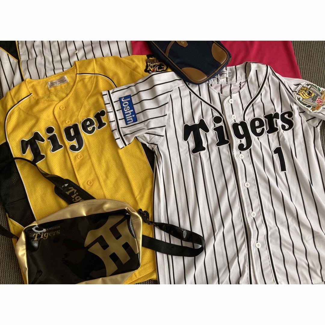 阪神タイガース(ハンシンタイガース)の阪神タイガース　Tシャツとバッグの6点セット スポーツ/アウトドアの野球(応援グッズ)の商品写真