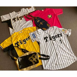 ハンシンタイガース(阪神タイガース)の阪神タイガース　Tシャツとバッグの6点セット(応援グッズ)