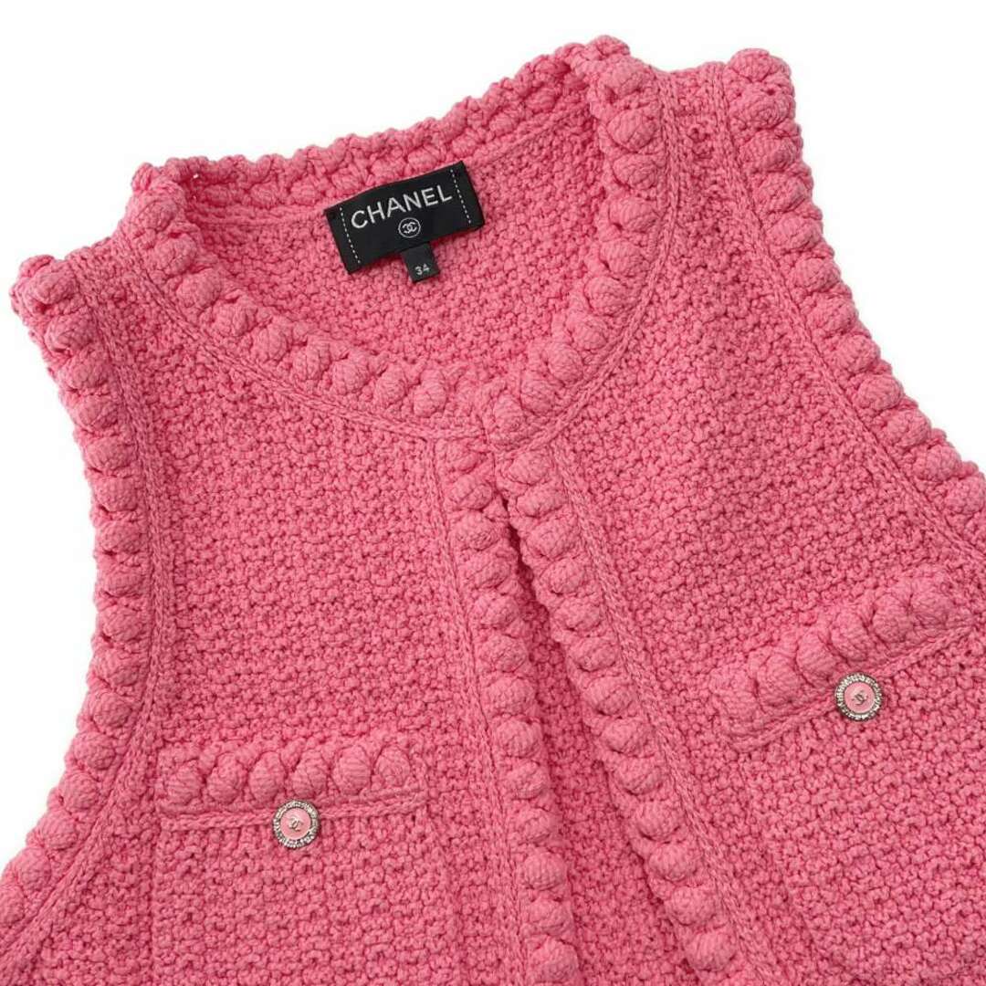 CHANEL - シャネル ベスト ココボタン ジレ ニット レディースサイズ34 CHANEL - シャネル ベスト ココボタン ジレ ニット レディースサイズ34