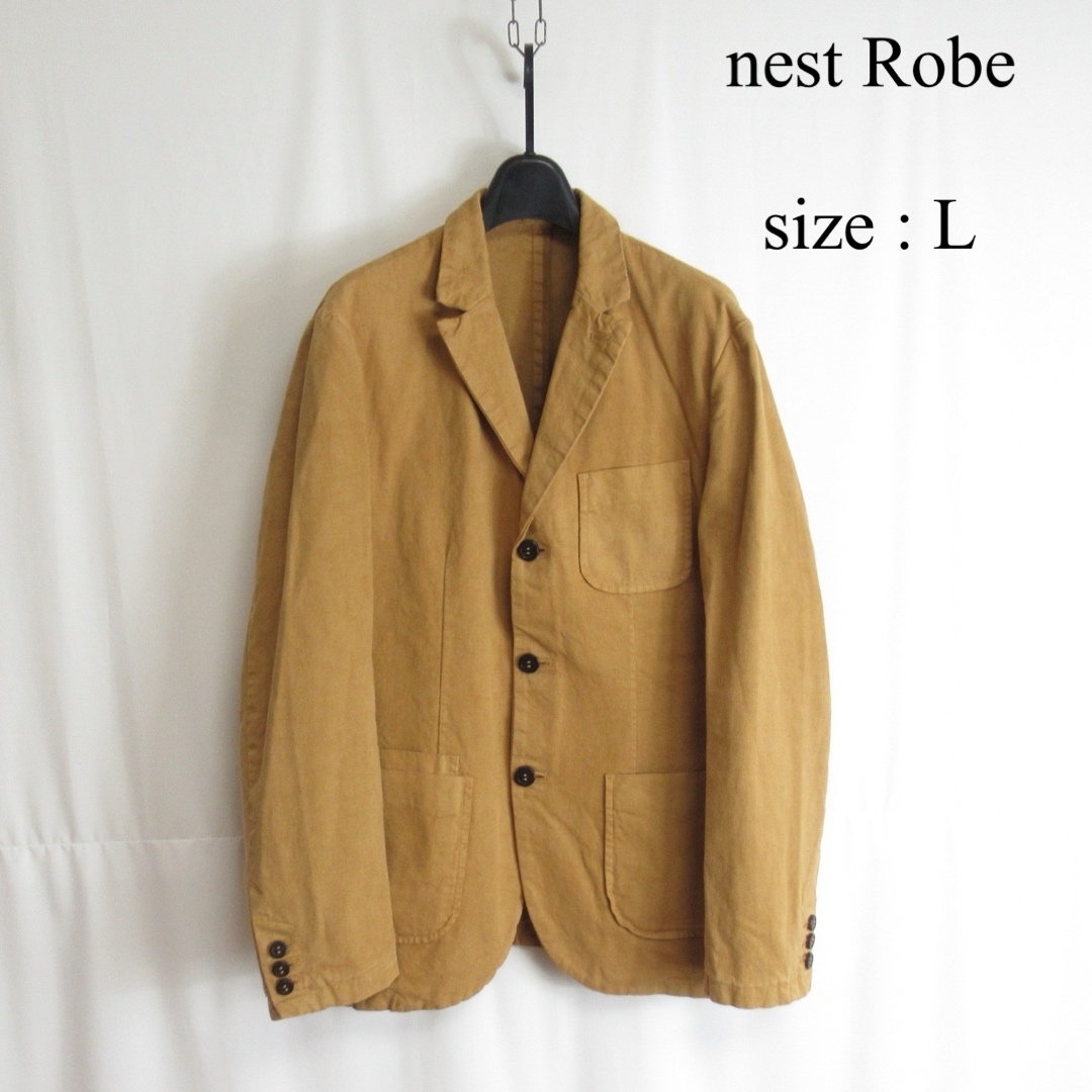 nest Robe(ネストローブ)のnest Robe コットン ヘンプ テーラードジャケット 4 ブレザー 麻 メンズのジャケット/アウター(テーラードジャケット)の商品写真