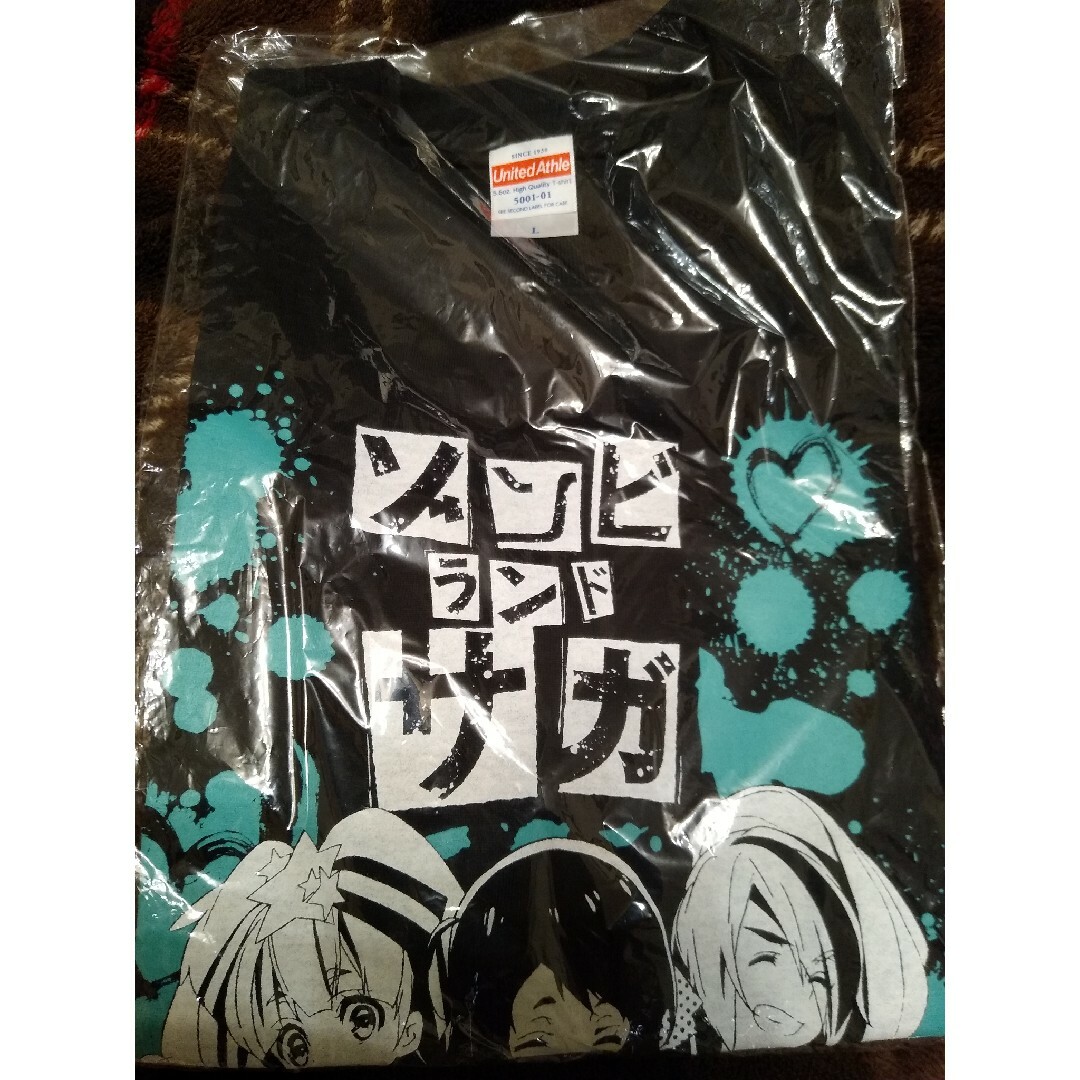 ゾンビランドサガ　Tシャツ Lサイズ フランシュシュ　グリーン　アニメイト メンズのトップス(Tシャツ/カットソー(半袖/袖なし))の商品写真