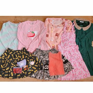 可愛いお洋服など9点セット ワンピース サロペット ケアベアなど(ミニワンピース)