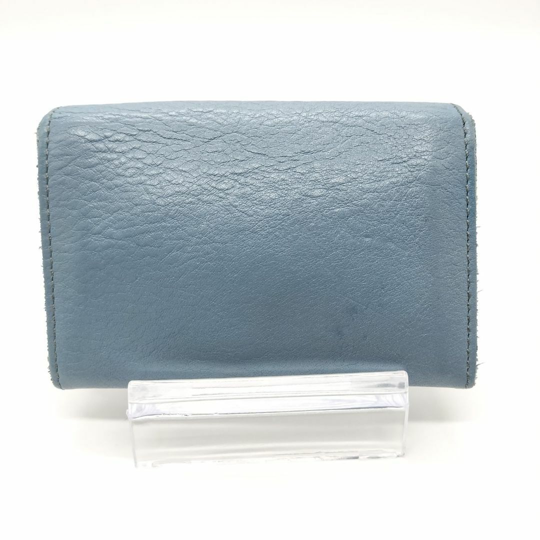 IL BISONTE(イルビゾンテ)の【洗練されたデザインと機能性✨】　イルビゾンテ　コインケース 財布 レザー　青 レディースのファッション小物(財布)の商品写真