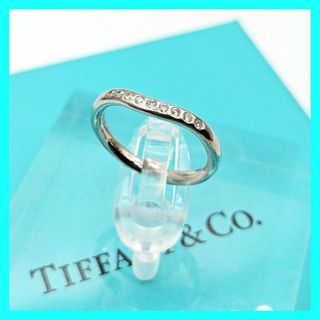 ティファニー(Tiffany & Co.)のティファニー Pt950 ダイヤモンド カーブドバンドリング プラチナ 9石(リング(指輪))