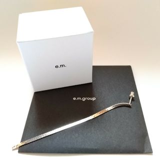 e.m. イーエム ヘリンボーン ロングピアス Silver925 ❶ 新品