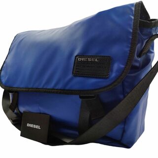 ディーゼル(DIESEL)の未使用品✨️ ディーゼル A4可 メッセンジャーバッグ フラップ ナイロン系 青(ショルダーバッグ)