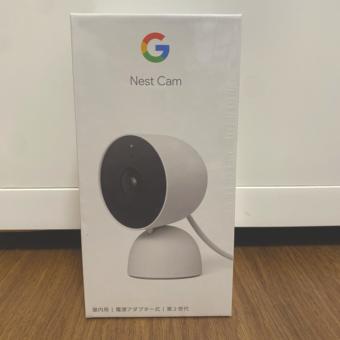 Google(グーグル)のGoogleNestCam防犯カメラ屋内用 第2世代nest cam　未開封 スマホ/家電/カメラのカメラ(その他)の商品写真