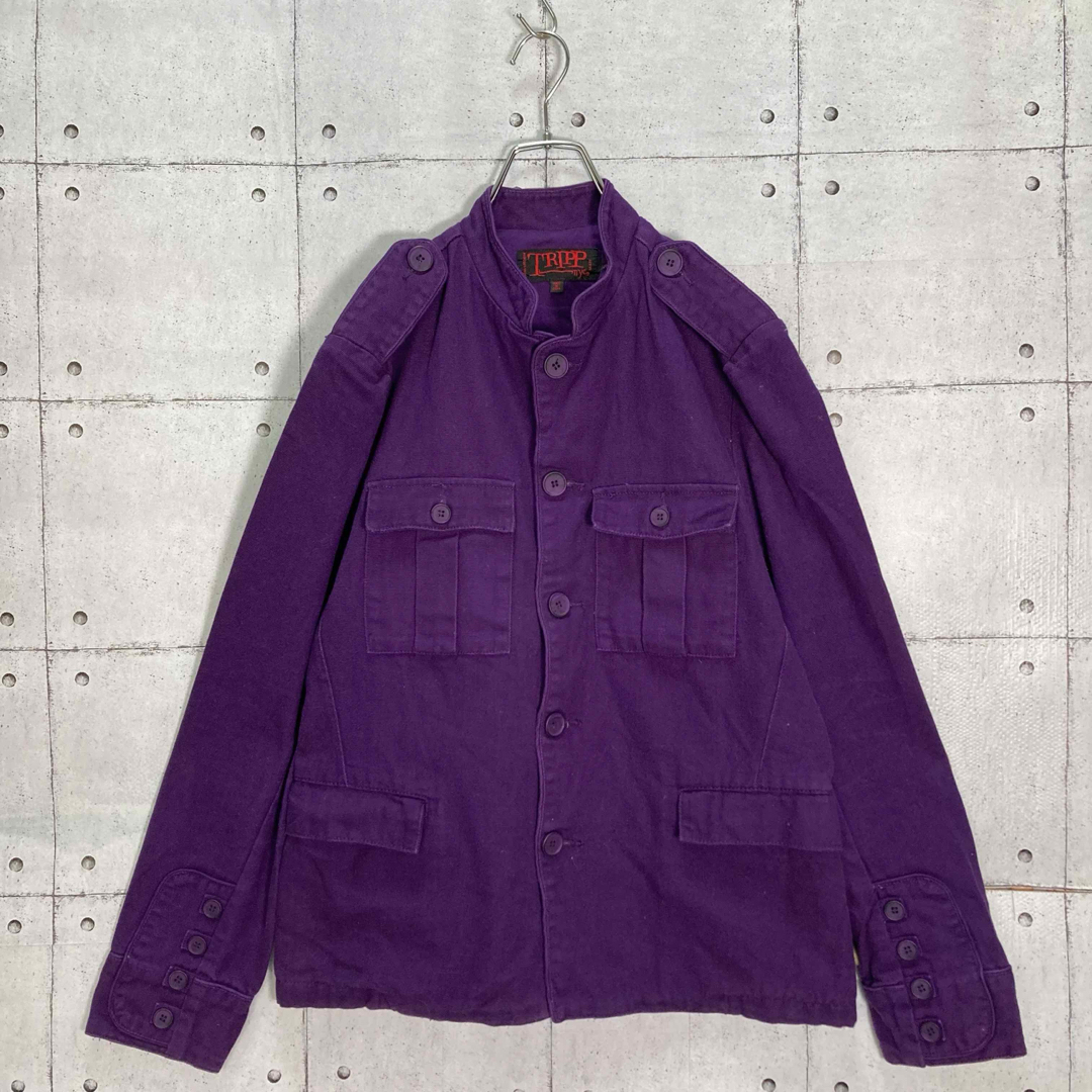 Tripp NYC(トリップニューヨークシティ)の【レアカラー】90s Tripp NYC/トリップ デザインジャケット パープル メンズのジャケット/アウター(その他)の商品写真