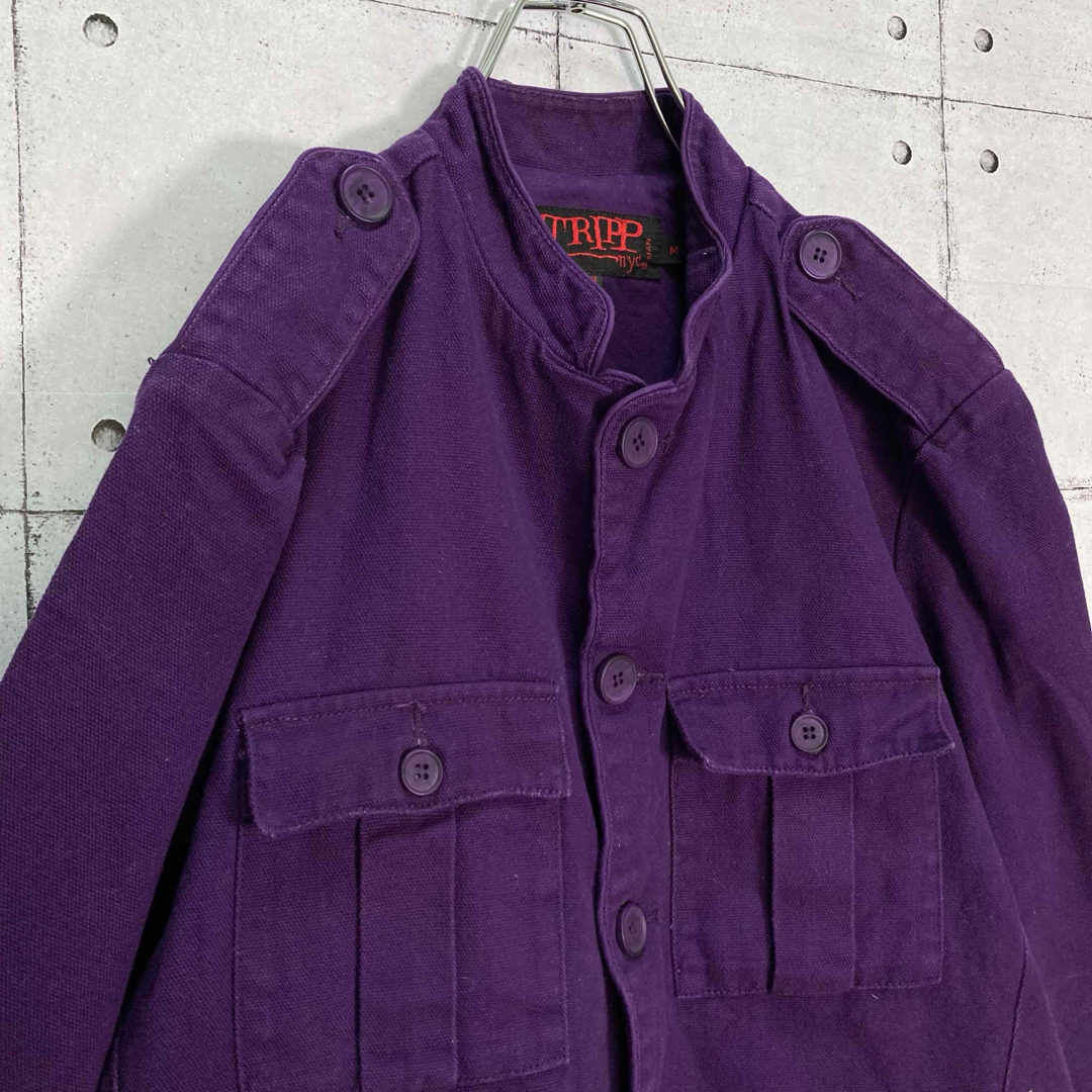 Tripp NYC(トリップニューヨークシティ)の【レアカラー】90s Tripp NYC/トリップ デザインジャケット パープル メンズのジャケット/アウター(その他)の商品写真