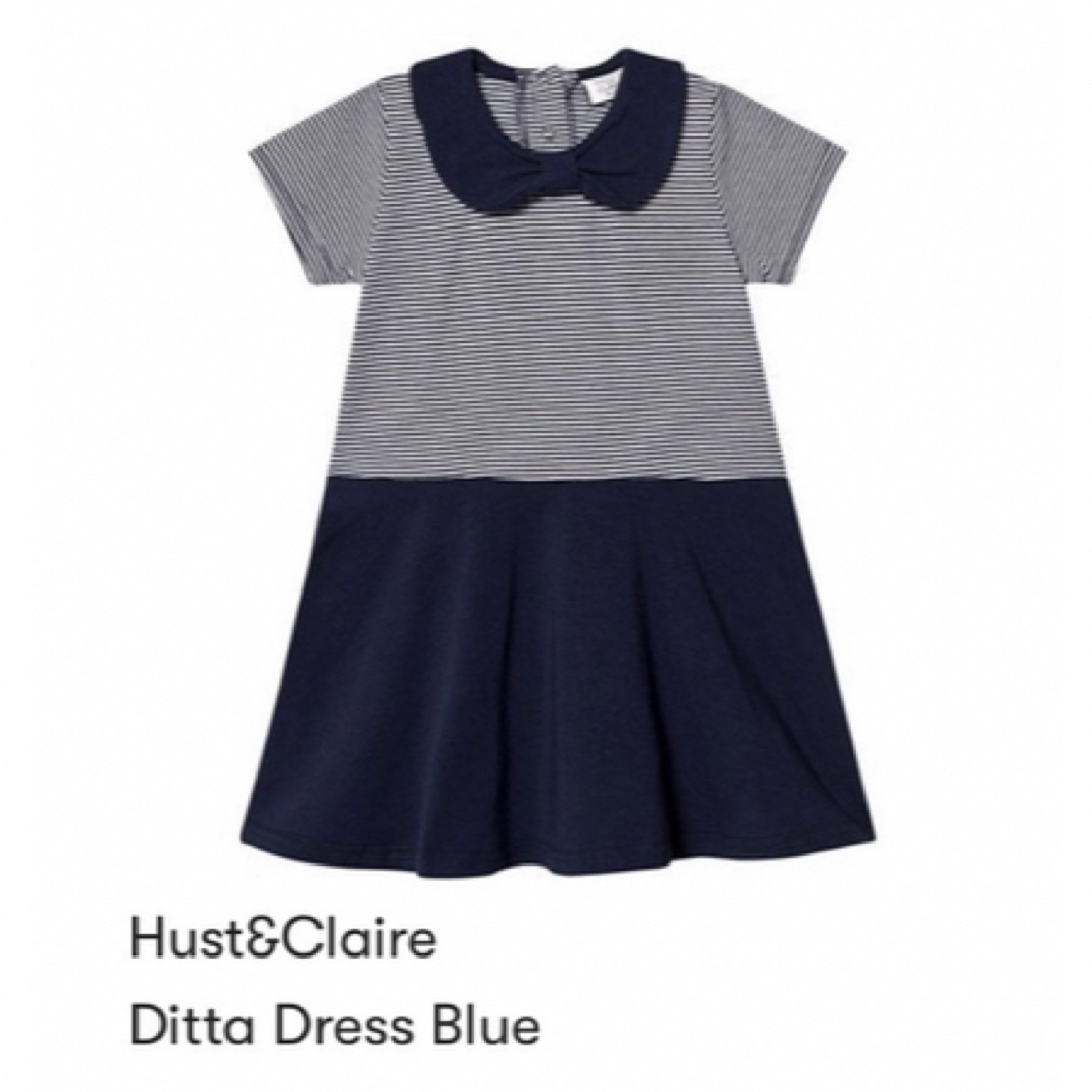 PETIT BATEAU(プチバトー)の☆美品☆インポートHust&Clair(ハストアンドクレア)☆ベビーワンピース☆ キッズ/ベビー/マタニティのキッズ服女の子用(90cm~)(ワンピース)の商品写真