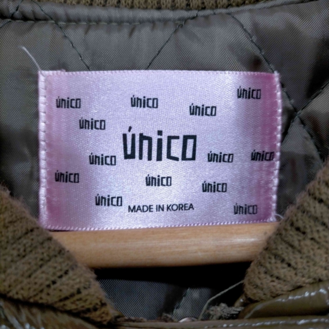 unico(ウニコ)のunico(ウニコ) 裏地キルティング 比翼ブルゾン レディース アウター レディースのジャケット/アウター(ブルゾン)の商品写真