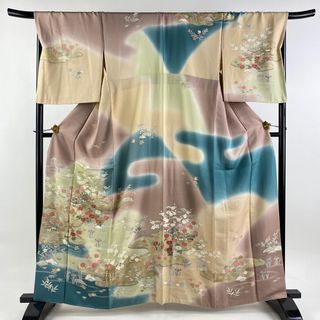 訪問着 身丈163.5cm 裄丈70cm 正絹 秀品 【中古】(着物)