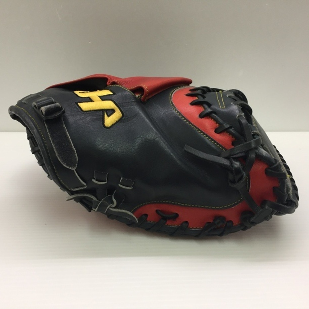 中古品 ハタケヤマ HATAKEYAMA ONLY THE PRO 硬式  キャッチャーミット スペシャルプロオーダー PRO-4227 刺繍入り 1181 スポーツ/アウトドアの野球(グローブ)の商品写真