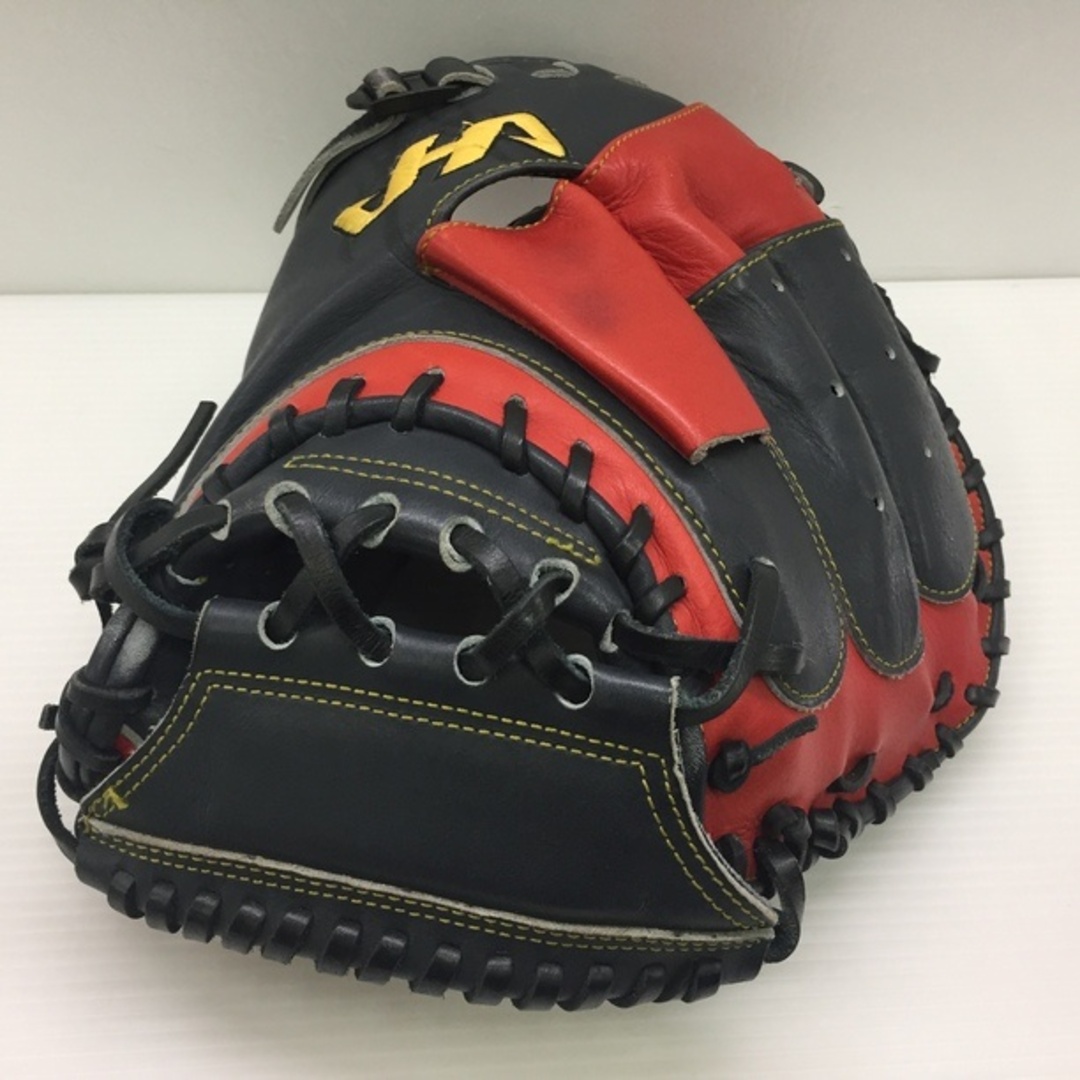 中古品 ハタケヤマ HATAKEYAMA ONLY THE PRO 硬式  キャッチャーミット スペシャルプロオーダー PRO-4227 刺繍入り 1181 スポーツ/アウトドアの野球(グローブ)の商品写真