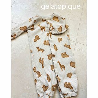 ジェラートピケ(gelato pique)のジェラピケ　ロンパース　美品(ロンパース)