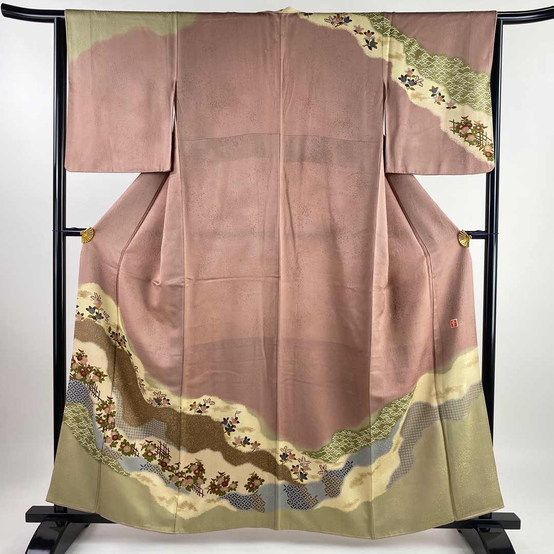 訪問着 身丈159cm 裄丈64.5cm 正絹 名品 【中古】 レディースの水着/浴衣(着物)の商品写真