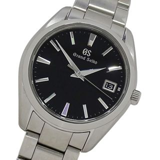 Grand Seiko - グランドセイコー GRAND SEIKO GS ヘリテージ 9F82-0AF0 SBGV223 時計 メンズ ブランド デイト クオーツ QZ ステンレス SS シルバー ブラック 磨き済み 【中古】