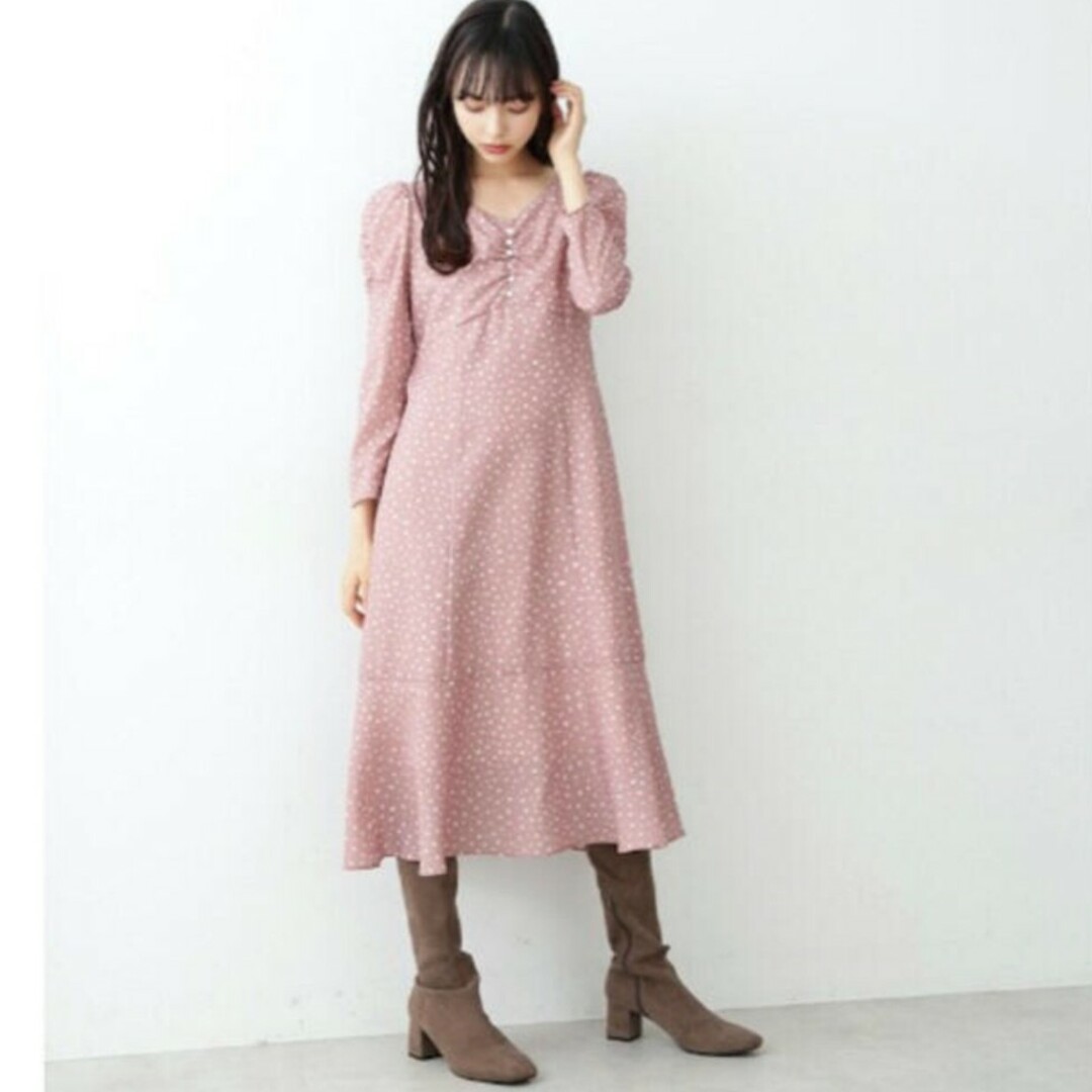 JILL by JILLSTUART(ジルバイジルスチュアート)のJILLbyJILLSTUART♡ドットマーメイドワンピース レディースのワンピース(ロングワンピース/マキシワンピース)の商品写真