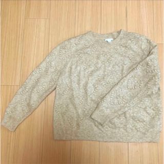 ハート柄　ニット　セーター　ハート　ベージュ　H&M ZARA ザラ